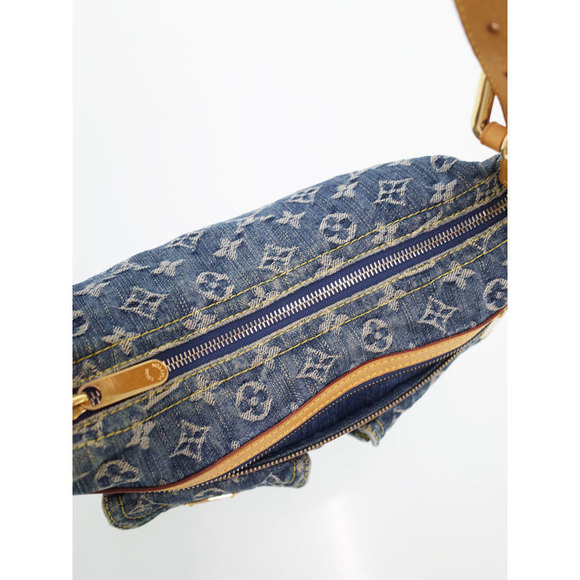 Louis Vuitton Monogram Denim Baggy PM Blue Yellow - Picture 9 of 9
